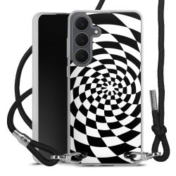 New Carry Case Transparent Stoff schwarz/silber