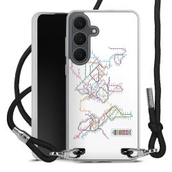 New Carry Case Transparent Stoff schwarz/silber