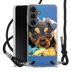 New Carry Case Transparent Stoff schwarz/silber