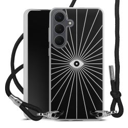 New Carry Case Transparent Stoff schwarz/silber