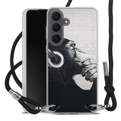 New Carry Case Transparent Stoff schwarz/silber