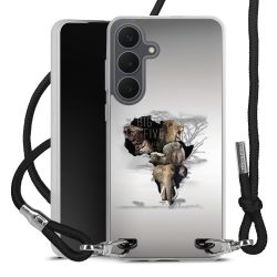 New Carry Case Transparent Stoff schwarz/silber