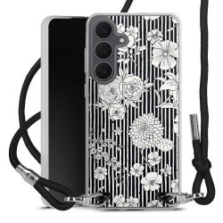 New Carry Case Transparent Stoff schwarz/silber