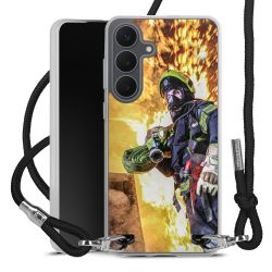 New Carry Case Transparent Stoff schwarz/silber