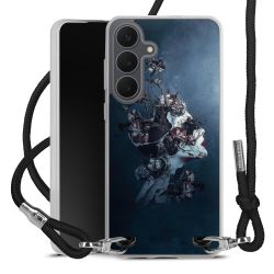 New Carry Case Transparent Stoff schwarz/silber