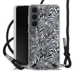 New Carry Case Transparent Stoff schwarz/silber