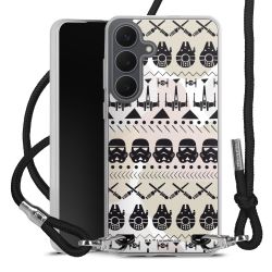 New Carry Case Transparent Stoff schwarz/silber