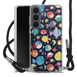 New Carry Case Transparent Stoff schwarz/silber