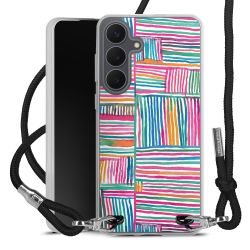 New Carry Case Transparent Stoff schwarz/silber