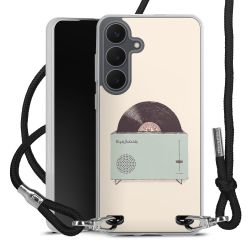 New Carry Case Transparent Stoff schwarz/silber