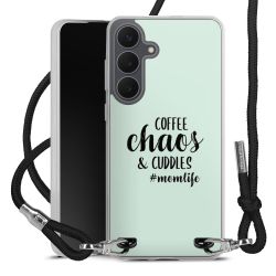 New Carry Case Transparent Stoff schwarz/silber