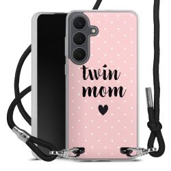 New Carry Case Transparent Stoff schwarz/silber