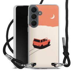 New Carry Case Transparent Stoff schwarz/silber