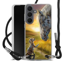 New Carry Case Transparent Stoff schwarz/silber