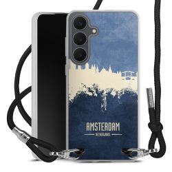 New Carry Case Transparent Stoff schwarz/silber