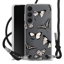 New Carry Case Transparent Stoff schwarz/silber