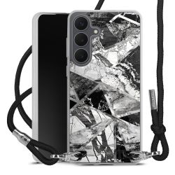 New Carry Case Transparent Stoff schwarz/silber