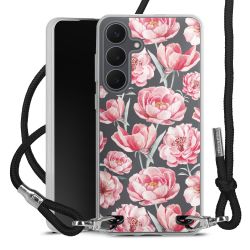 New Carry Case Transparent Stoff schwarz/silber