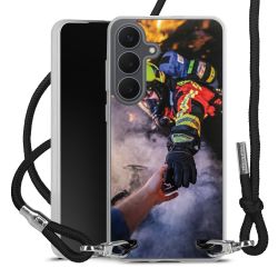 New Carry Case Transparent Stoff schwarz/silber