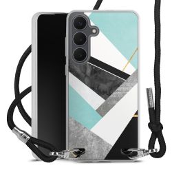 New Carry Case Transparent Stoff schwarz/silber