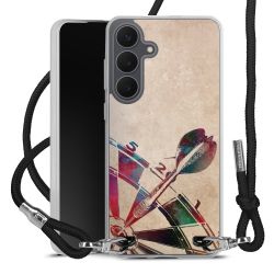 New Carry Case Transparent Stoff schwarz/silber