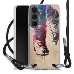 New Carry Case Transparent Stoff schwarz/silber