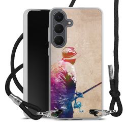 New Carry Case Transparent Stoff schwarz/silber