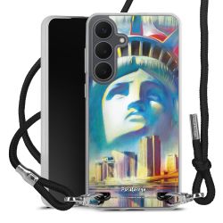 New Carry Case Transparent Stoff schwarz/silber