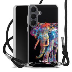 New Carry Case Transparent Stoff schwarz/silber