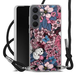 New Carry Case Transparent Stoff schwarz/silber