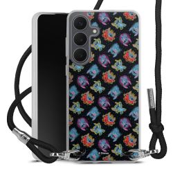 New Carry Case Transparent Stoff schwarz/silber