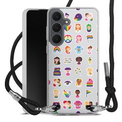 New Carry Case Transparent Stoff schwarz/silber