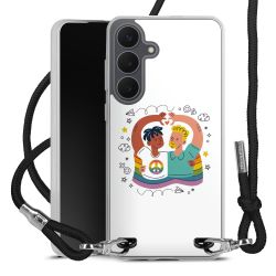 New Carry Case Transparent Stoff schwarz/silber