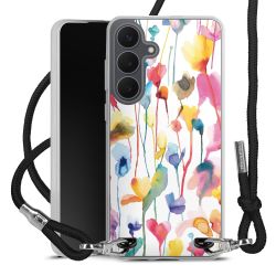 New Carry Case Transparent Stoff schwarz/silber