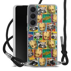 New Carry Case Transparent Stoff schwarz/silber