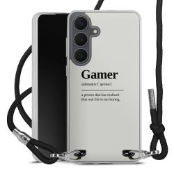 New Carry Case Transparent Stoff schwarz/silber