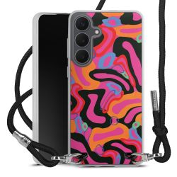 New Carry Case Transparent Stoff schwarz/silber