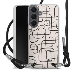 New Carry Case Transparent Stoff schwarz/silber