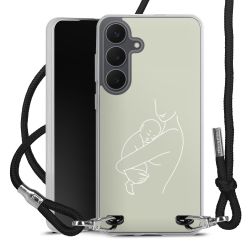 New Carry Case Transparent Stoff schwarz/silber