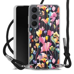 New Carry Case Transparent Stoff schwarz/silber