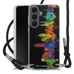 New Carry Case Transparent Stoff schwarz/silber