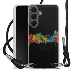 New Carry Case Transparent Stoff schwarz/silber