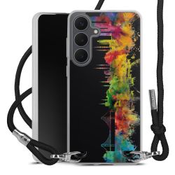 New Carry Case Transparent Stoff schwarz/silber