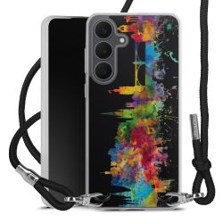 New Carry Case Transparent Stoff schwarz/silber