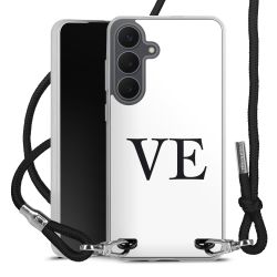 New Carry Case Transparent Stoff schwarz/silber