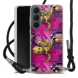 New Carry Case Transparent Stoff schwarz/silber