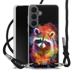 New Carry Case Transparent Stoff schwarz/silber