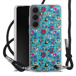 New Carry Case Transparent Stoff schwarz/silber