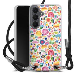 New Carry Case Transparent Stoff schwarz/silber