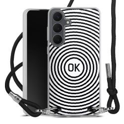 New Carry Case Transparent Stoff schwarz/silber